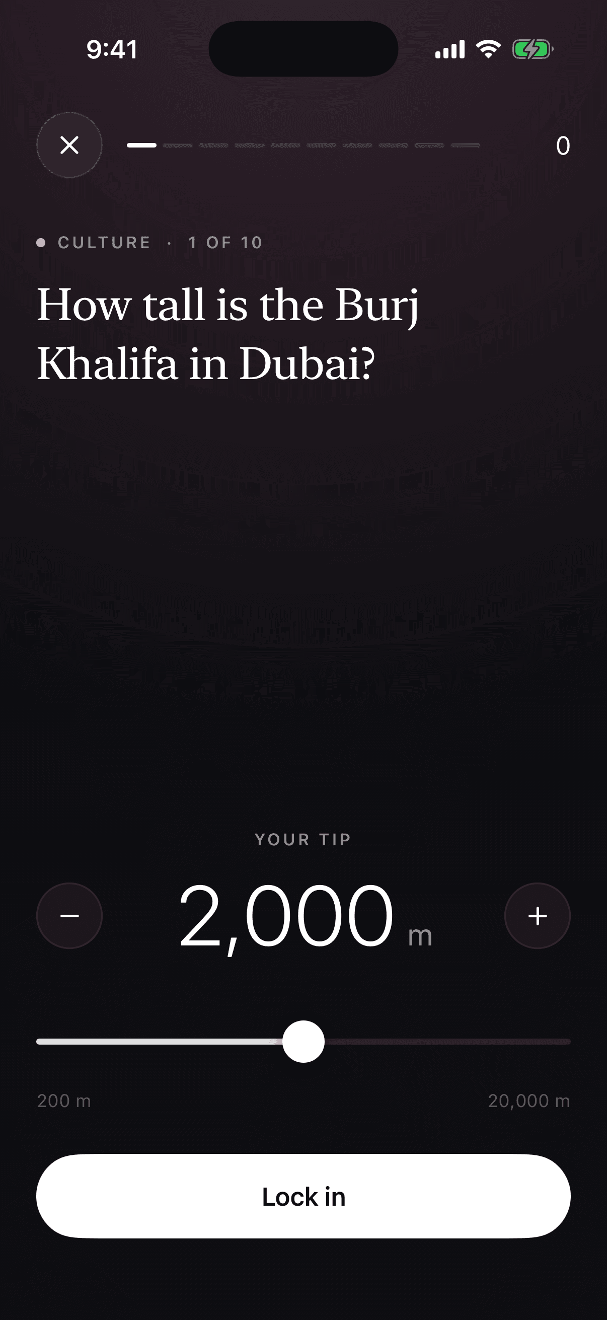 A culture question in the topic’s pink: how tall is the Burj Khalifa in Dubai?